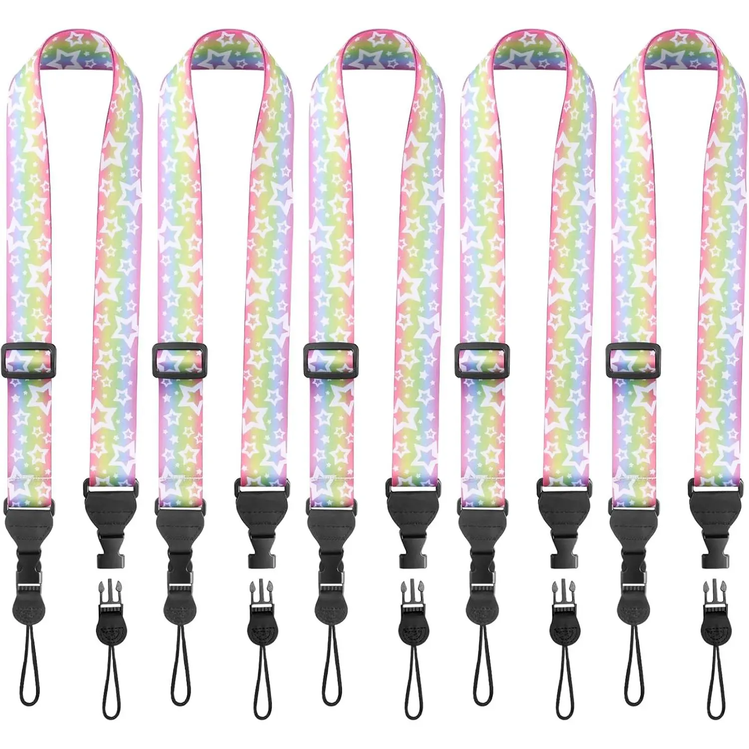 5 Pack Rainbow Stars