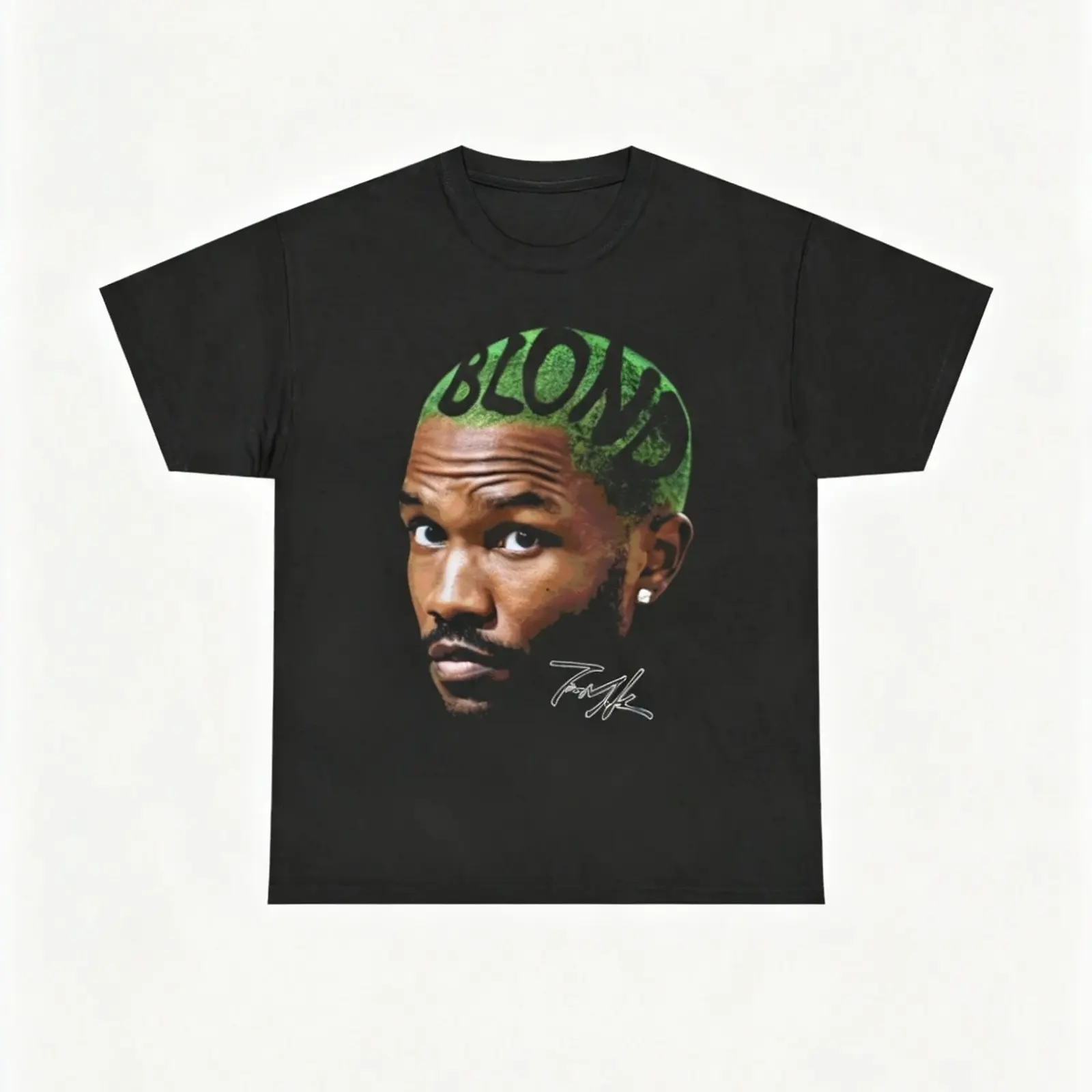 Frank Ocean Blond Album Graphic White T-Shirt, Vintage Rap Hip Hop Oversized Unisex Tee, Retro Streetwear Casual Cotton Short Sleeve Top