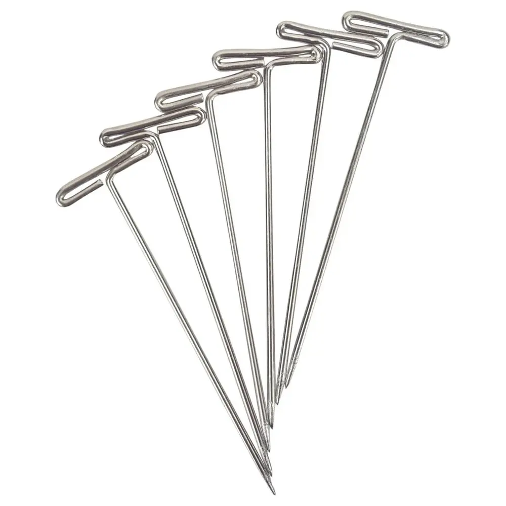 Dissecting Pin, Nickel-Plated Steel, T-Shaped, 2in., Pack of 100