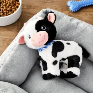 Vibrant Life Plush Cow Dog Toy Chew Level 3
