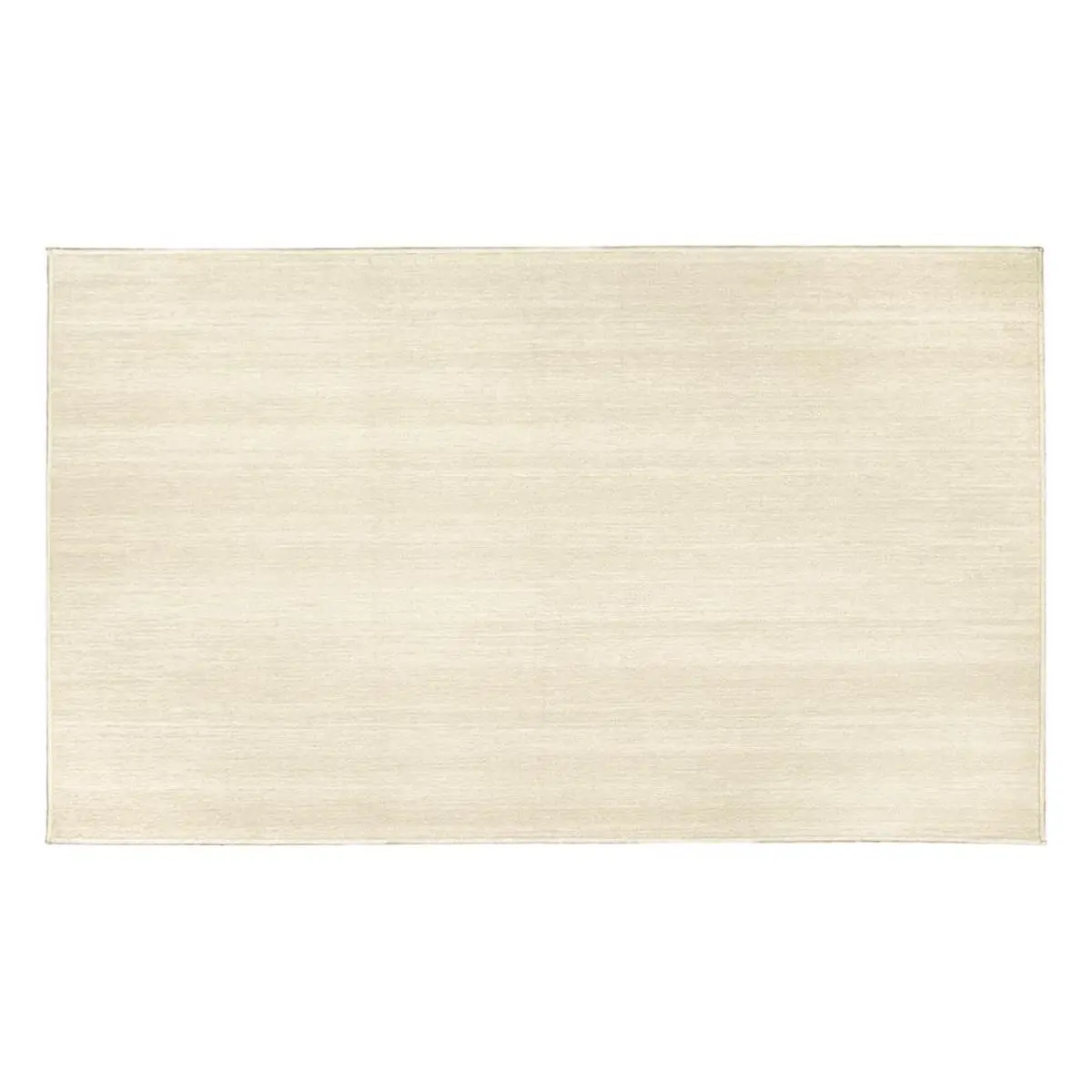 Crystal Art 361470WEB Microfiber Poly Solid Cream Accent Rug - 3x5 ft, Easy Clean Ecological Area Rug, Machine Washable, Non-Allergenic, Stain Resistant, Waterproof with Waterproof Liner, Webbed Backing, Sustainably Sourced for Indoor Use, Easy Clean Area