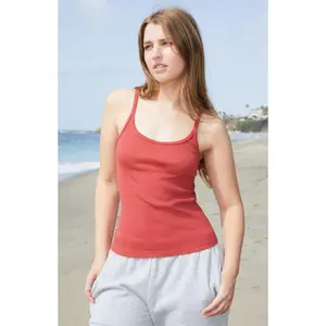 John Galt Women's Red Beyonca Long Tank Top