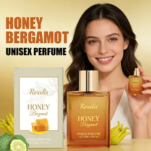 Roxelis Honey Bergamot Unisex Perfume | Gentle Fresh Scent Aromatic Citrusy Fragrance - Portable Daily Wear for Men & Women!