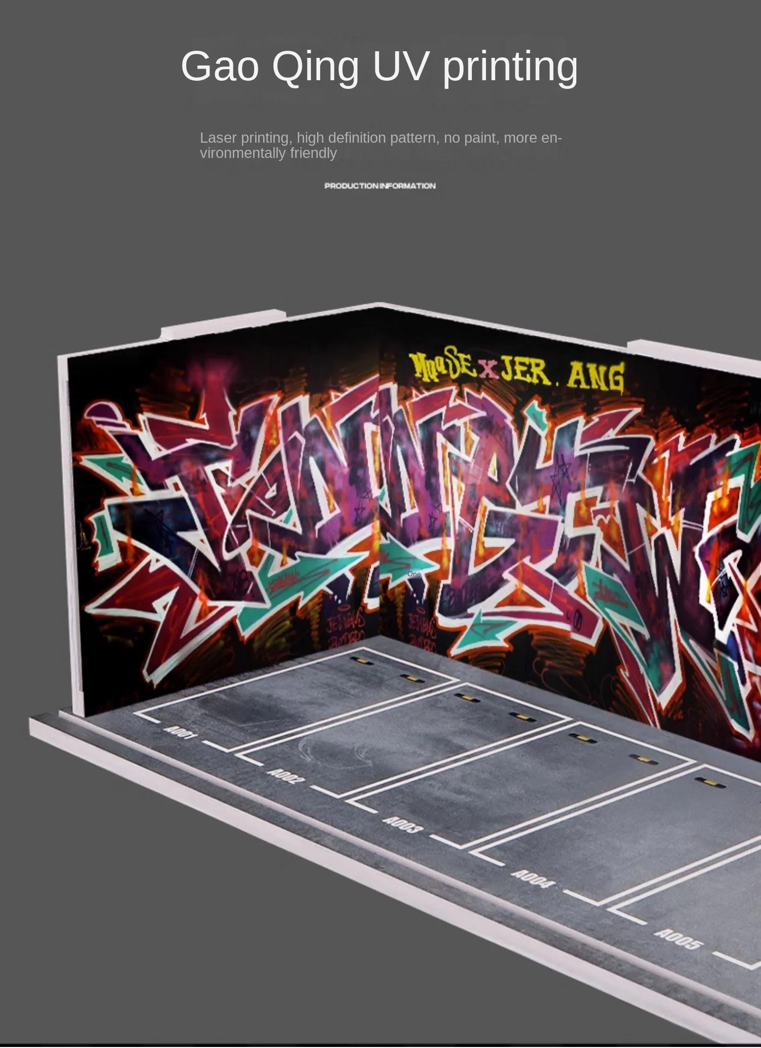 Collector 1/64 Garage Parking Lot Alloy Car Model Car Scene Storage Display Box Car Model Replica Collection Toys for Boys