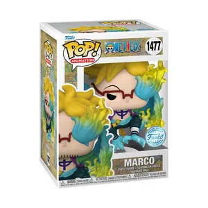 Funko Pop! One Piece - Marco #1477 Exclusive (Sticker may vary) Anime Vinyl Figure