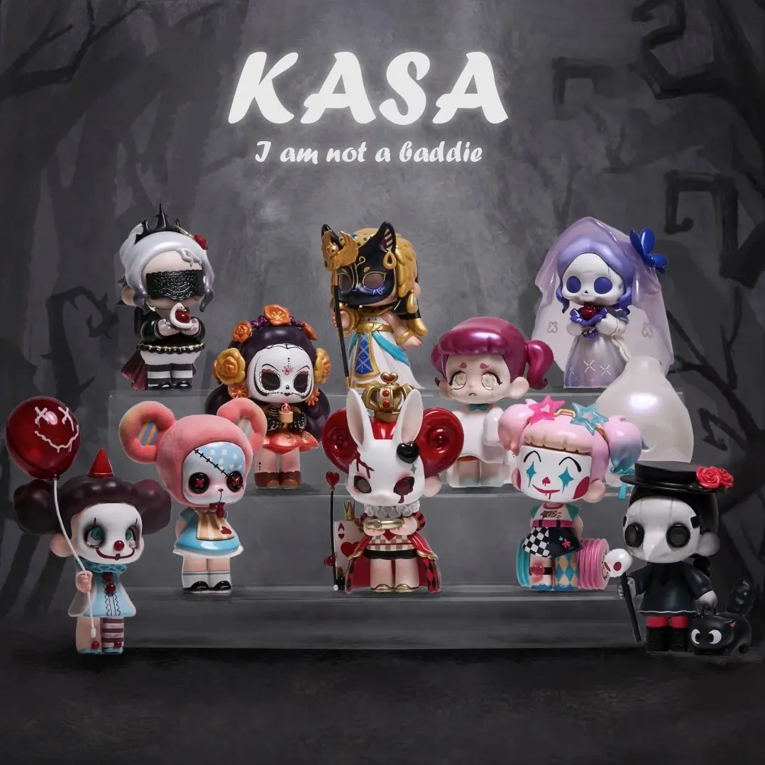 KASA "I Am Not a Baddie" Dark Trendy Blind Box Collectible PVC Art Toy - 10-22cm New Sealed Figurine Decor, Desktop Decor Vinyl Statue