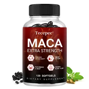 Maca Supplement with Ashwagandha, Ginseng, and Tribulus to Support Endurance, Mood, and Performance,120 Capsules