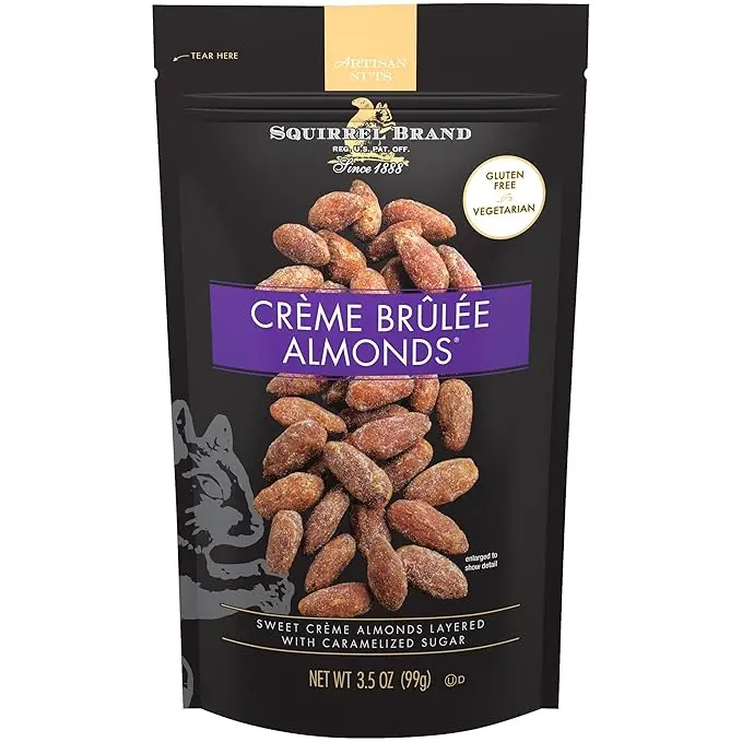 Squirrel Brand Milk Chocolate & Brown Butter Cashews, 3.5 Ounces, Resealable Bag, Gluten Free, Snacks for Adults and Kids, Fair Trade Certified Cocoa