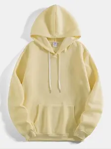 Unisex Oversized Hoodie, Multi-Color Options, Loose Fit, Casual Spring & Fall Fashion, Couples' Wear, Plain Pattern