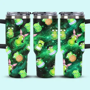 Bob’s Burgers Kuchi Kopi 40oz Tumbler, Cute Kuchi Kopi Fan Stainless Steel Cup, Insulated Travel Mug, Cartoon Lover Gift
