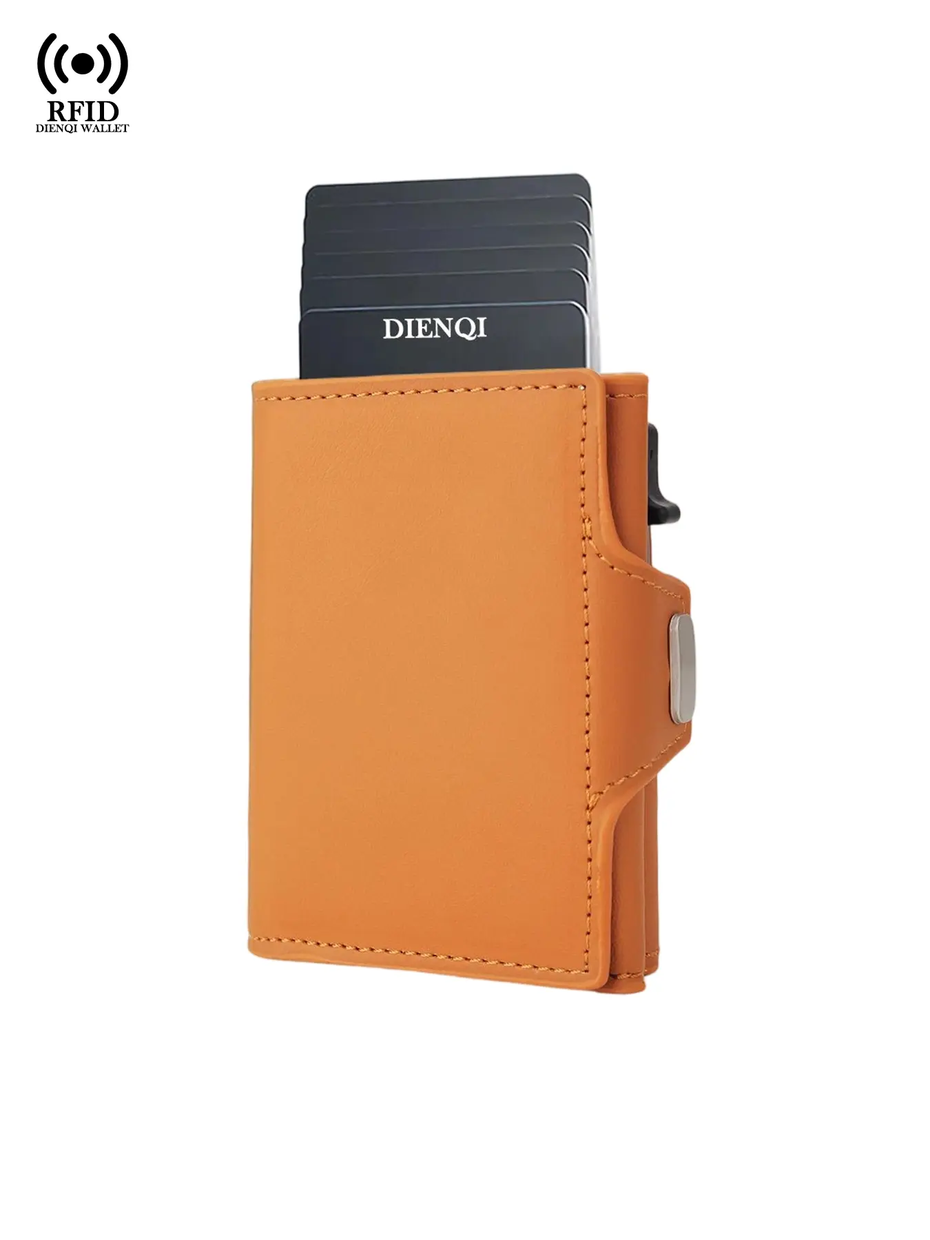 Rfid Credit Card Holder, Luxury Microfiber Leather Wallet, Pop Up Design, Men's Designer Wallet, Small Money Bag, Coin Purse, Gift for Men, Fashionable Card Holder, Rfid Card Slots