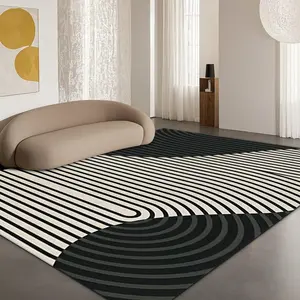 Abstract Line Pattern Rug, 1 Count Modern Simple Soft Floor Mat, Decorative Carpet for Home Living Room Bedroom Hotel Dormitory School, Contemporary Rugs, Abstract Area Rugs