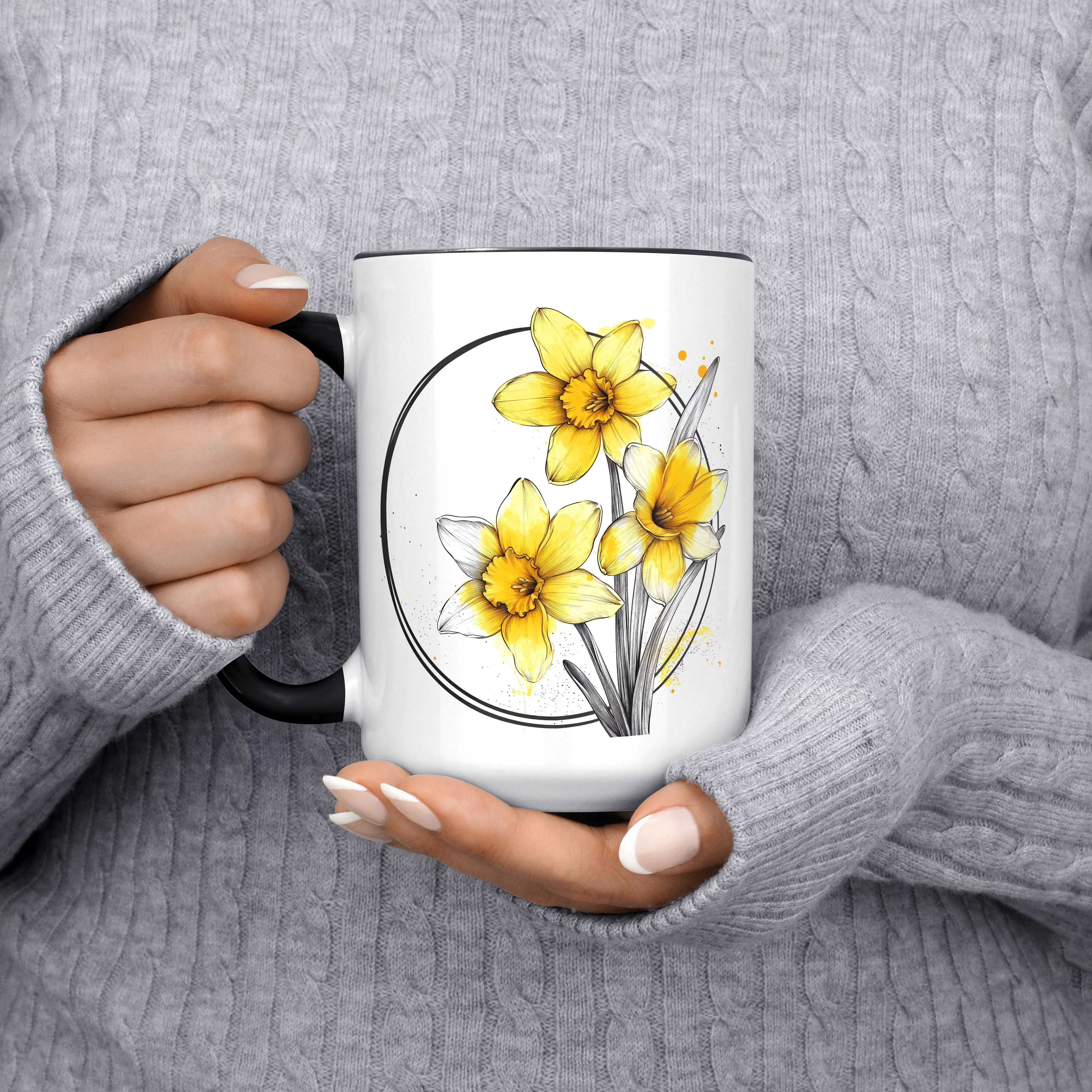 March Daffodil Birth Month Mug