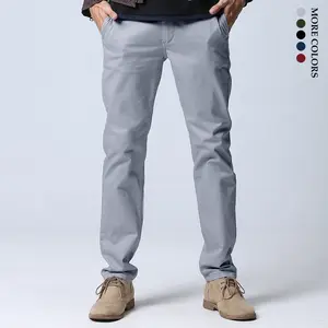 Match Men's Slim Solid Button Pocket Tapered Leg Pants,Streetwear Business Formal Suit Trousers for Daily Office Vacation,Menswear For All Seasons,Casual Pants for Men，Menswear