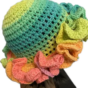 Women's Ruffle Brim Hat - Stylish and Chic Spring Accessory