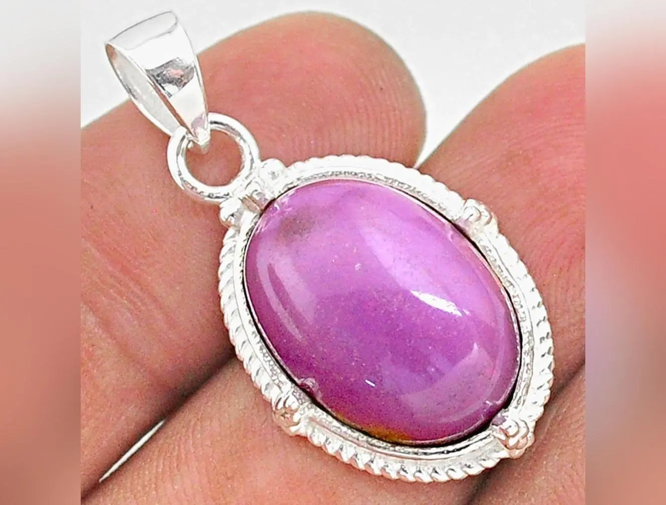 Phosphosiderite Sterling Silver Pendants