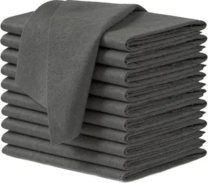 Thickened Magic Microfiber Cleaning Cloth 10-Pack Extra-Size 11.8x15.8 in | 300 GSM Reusable Lint Free Streak Free Works with Water for Car Detailing Windows Kitchen Glass Machine Washable