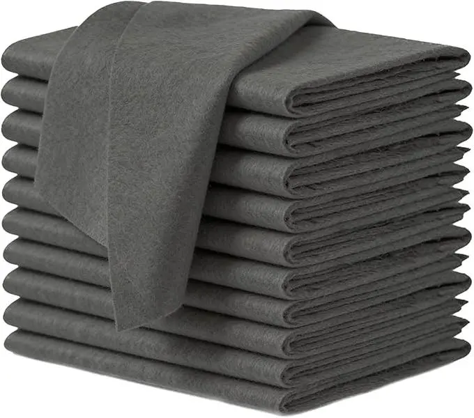 Thickened Magic Microfiber Cleaning Cloth 10-Pack Extra-Size 11.8x15.8 in | 300 GSM Reusable Lint Free Streak Free Works with Water for Car Detailing Windows Kitchen Glass Machine Washable