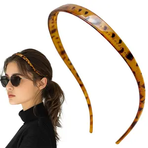 Non-Slip Tortoise Headband for Glasses Wearers – Pressure-Free Hairband for Women’s Hairstyles (2 Pack)
