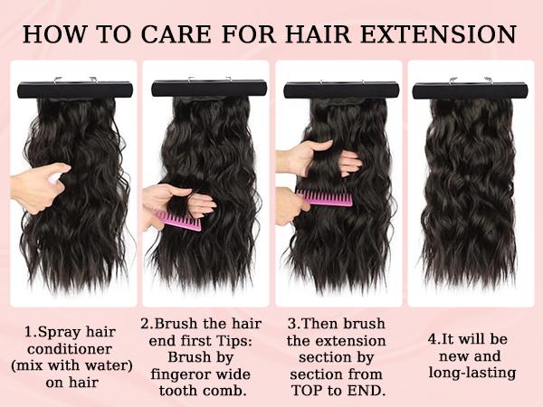 Clip in Synthetic Hair Extensions Long Wavy 4PCS Thick Hairpieces to Chestnut Fiber Double Weft Natural Hair Extensions for Women Clip in Synthetic Hair Extensions Long Wavy 4PCS Thick Hairpieces to Chestnut Fiber Double Weft Natural Hair Extensions for Women