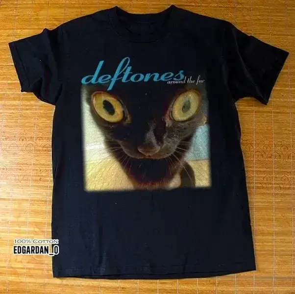 Best Deftones Around The Fur Funny Black Cat Unisex T-shirt