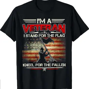I'm A Veteran Stand For The Flag Kneel For The Fallen Shirt,s T-shirt