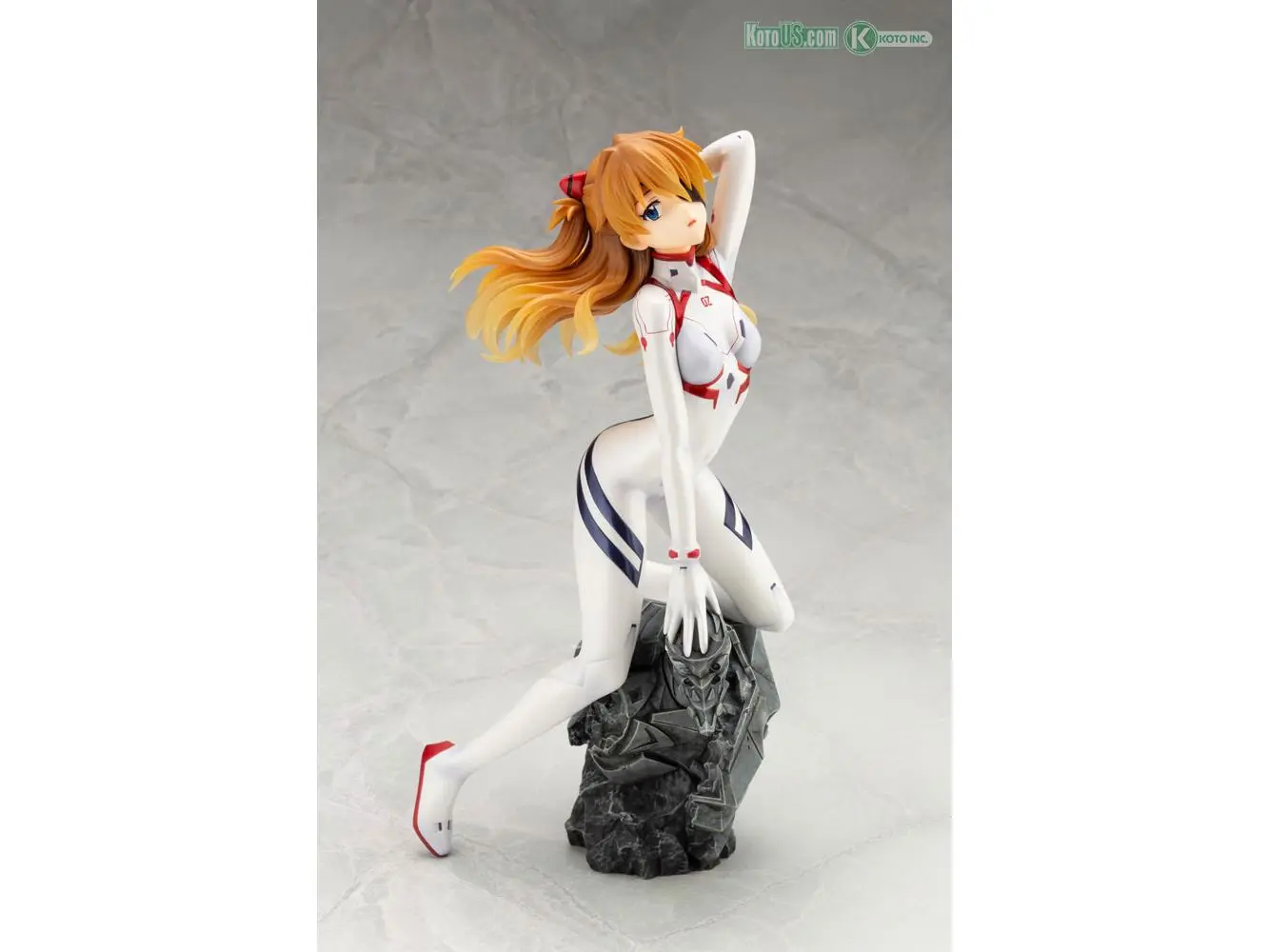 212 MAIN Kotobukiya PP980 Evangelion 3.0 Plus 1.0 Thrice Upon a Time Asuka Shiki Langley 1-6 Scale White Plug Suit Figure, Evangelion Series Collectible Toy