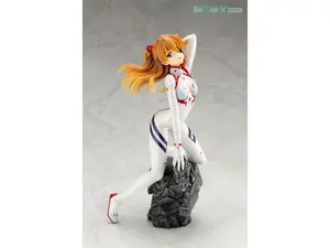 Kotobukiya PP980 Evangelion 3.0 Plus 1.0 Thrice Upon a Time Asuka Shiki Nami Langley 1-6 Scale Plug suit Version Figure - White