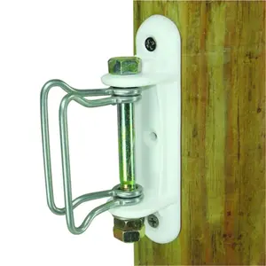 212 MAIN Stainless Steel Wood Post Corner & End Insulator - 2 in. Polytape Compatible, Maintenance-Free Tension Aid for Dog Training