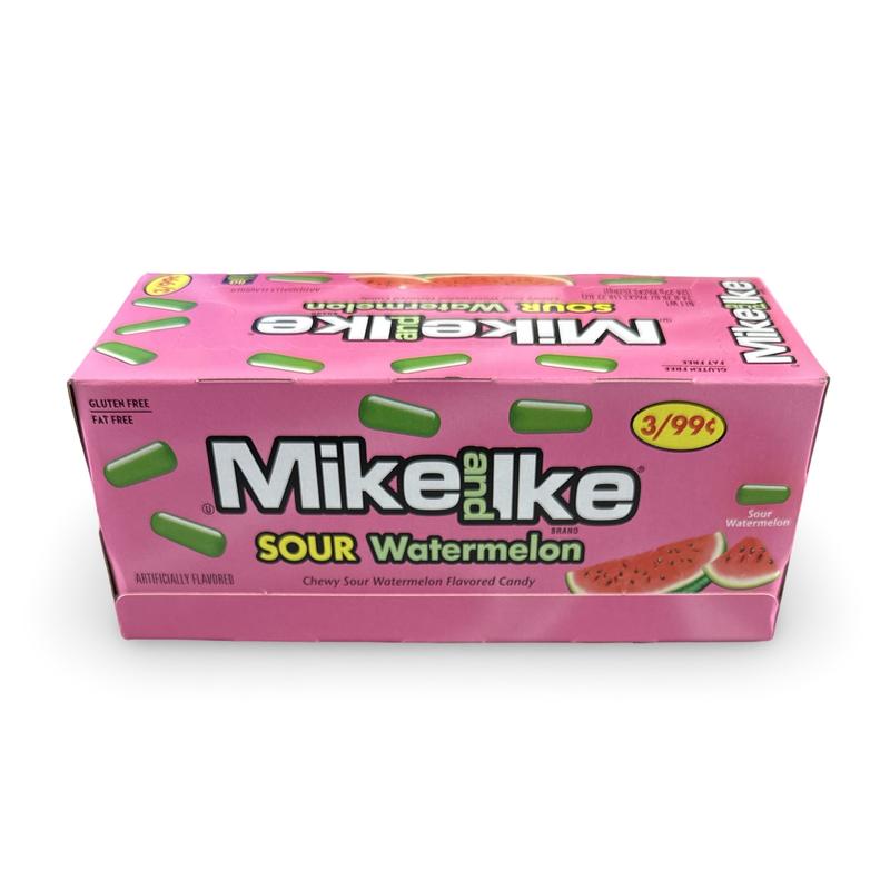 Mike & Ike Chewy Candy – 24 Count Theater Boxes (Choose from 9 Flavors: Original, Grape, Cherry, Orange, Blue Raspberry, Berry Blast, Tropical Typhoon, Sour Watermelon & Sour Lemon)