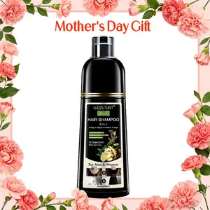 【Mother's Day Gift】200ml 3-in-1 Black Gentle Hair Dye Shampoo Covers Gray Hair Natural Plant Hair Dye Shampoo Convenience Silky Smooth Polygala Multiflora Radiant