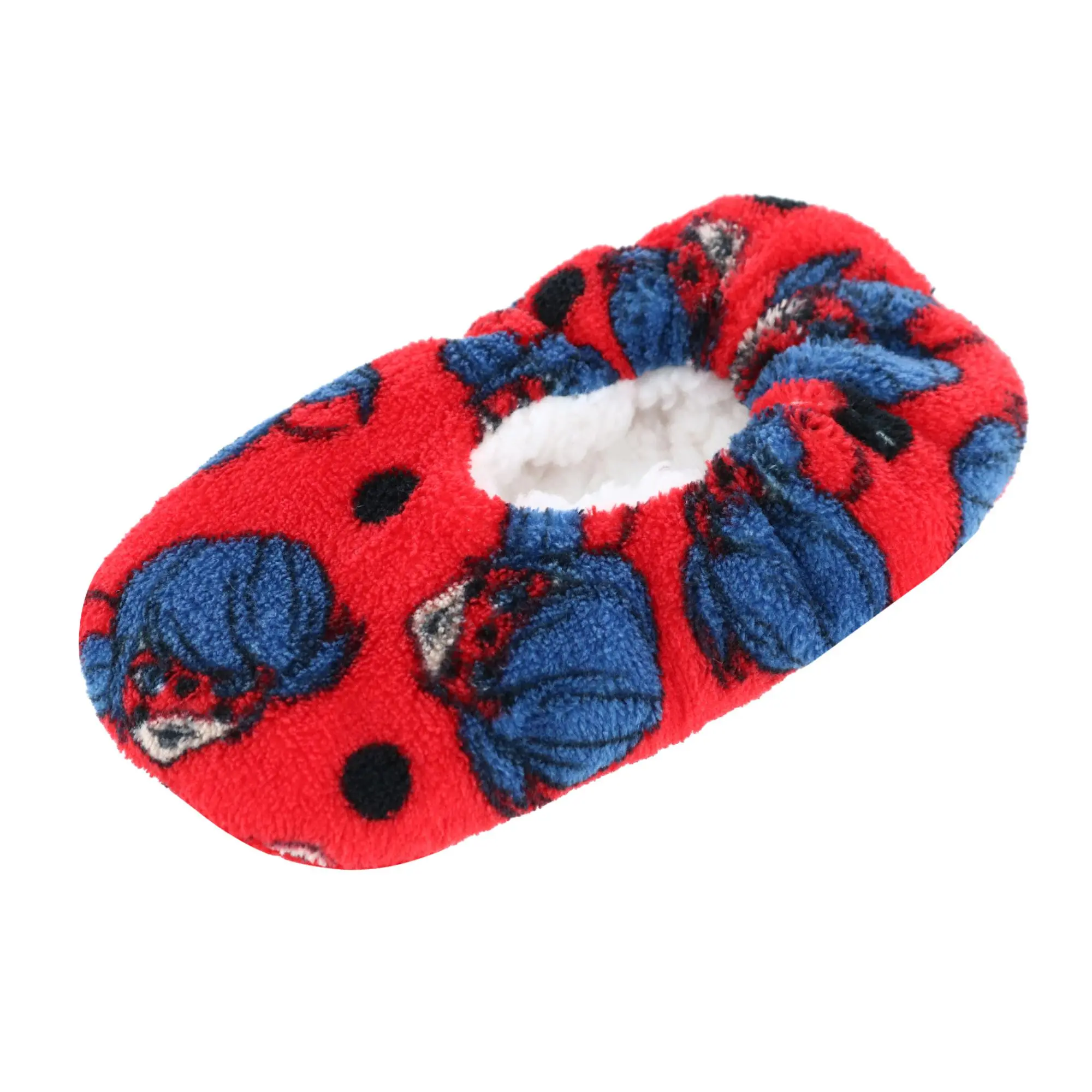 Textiel Trade Girls' Miraculous Ladybug Slippers, Cozy Slip-On House Shoes with Fuzzy Warm Lining and Beaded Slip-Resistant Sole, Fuzzy Warm Slippers, Easy To Slip On