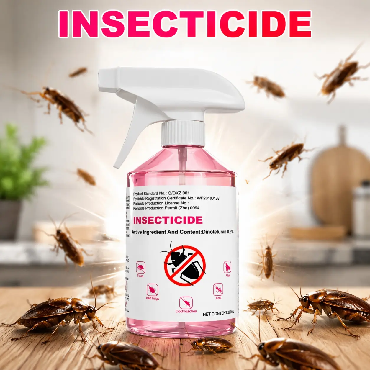 Indoor Cockroach Control Solution for Home Use – Kitchen, Bathroom & Cabinet Pest Control Bait | Helps Eliminate Roach Infestation | Low-Odor Easy Application Formula
