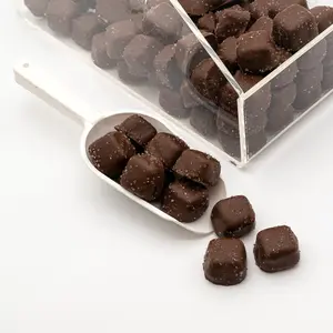 Dark Chocolate Sea Salt Caramel - 4 oz & 8 oz & 1 lb Chocolate Bag Snack Bonbon Sugar Cocoa