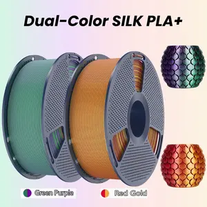 SUNLU Dual-Color SILK 3D Printing Filament, 1KG, Vibrant Colors, Smooth Finish, No Clogging, No Stringing