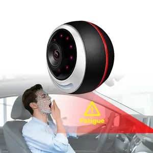 DMS Driver Monitoring System AI Fatigue Warning Device with Face Recognition Alerts for Eye Closing Yawning Smoking Phone Use & Distraction Works for All Vehicles