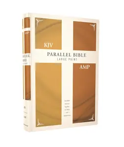 KJV, Amplified, Parallel Bible, Large Print, Hardcover, Red Letter: Two Bible Versions Together for Study and Comparison Hardcover – Large Print, December 4, 2018