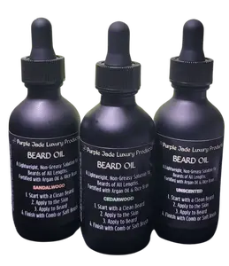 Beard Oil - for Men - Natural and Organic Olive Argan Comb Gentle Hair Care Lightweight