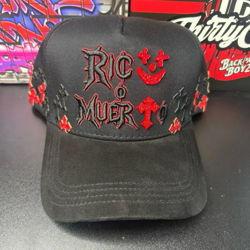 SnapBack Hat Red Black Unisex Fit, Stylish Look, Casual Daily Wear for Everyday Use