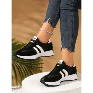 Women’s all-season commuter casual sports shoes—lightweight, breathable, soft-soled with cushioned support, non-slip, anti-fatigue walking footwear for streetwear