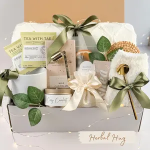 Mother's Day Gifts - Viral Gift Set with Mug, Tea & Handmade Flowers- Gift box for her, Hygge gift basket, Wedding gift box, Birthday gift, Affordable gift, Thinking of you gift box, Gift box for best friend, Gift box idea, Gift for Mom, Gift for her