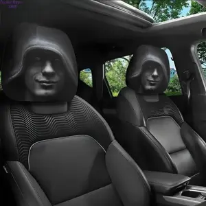 Dark Fantasy Gothic Car Headrest Cover, Universal Elastic Auto Head Rest Protector, Stylish Comfortable Interior Accessory, Ideal for Long Drives, Perfect Halloween & Christmas Vehicle Decor, Auto Parts Accessories, Cars Accessories