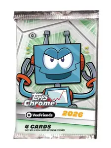 1 (ONE) Pack - 2026 Topps VeeFriends Chrome Hobby Must Be Ripped Live