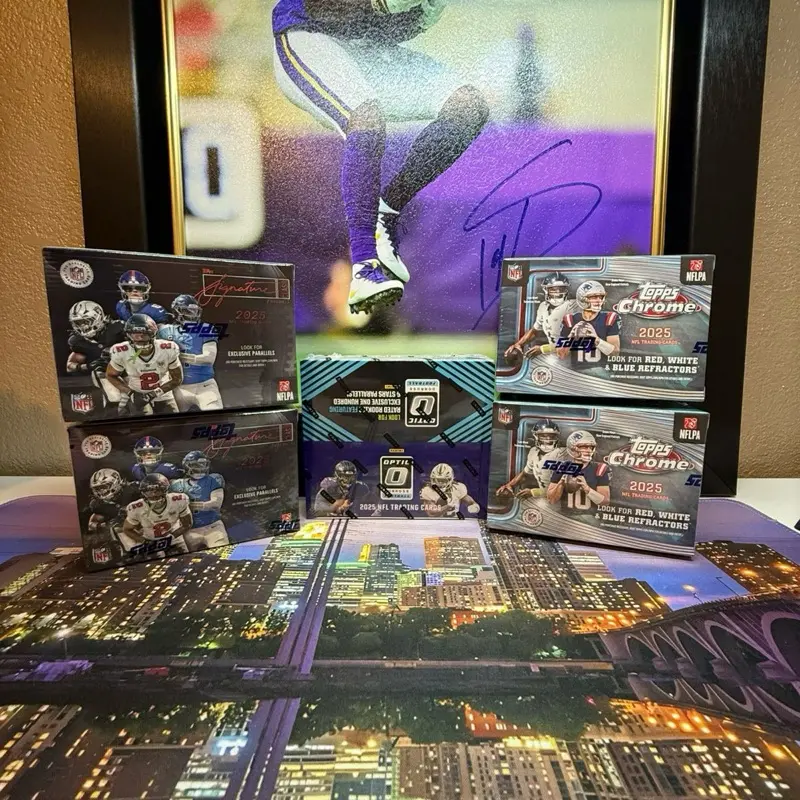 Sports Trading Card Bundle - 2 Topps Chrome Blasters, 2 Topps Signature Blasters, 1 Panini Donruss Optic Retail Box. BOGO!!!!
