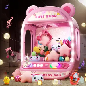Claw Machines for Kids, Unicorn Toys for Age 6+, Kids Mini Vending Claw Game Machine with Squishy Toy Candy Dispenser, Perfect Birthday Gift for Girls Age 8-12