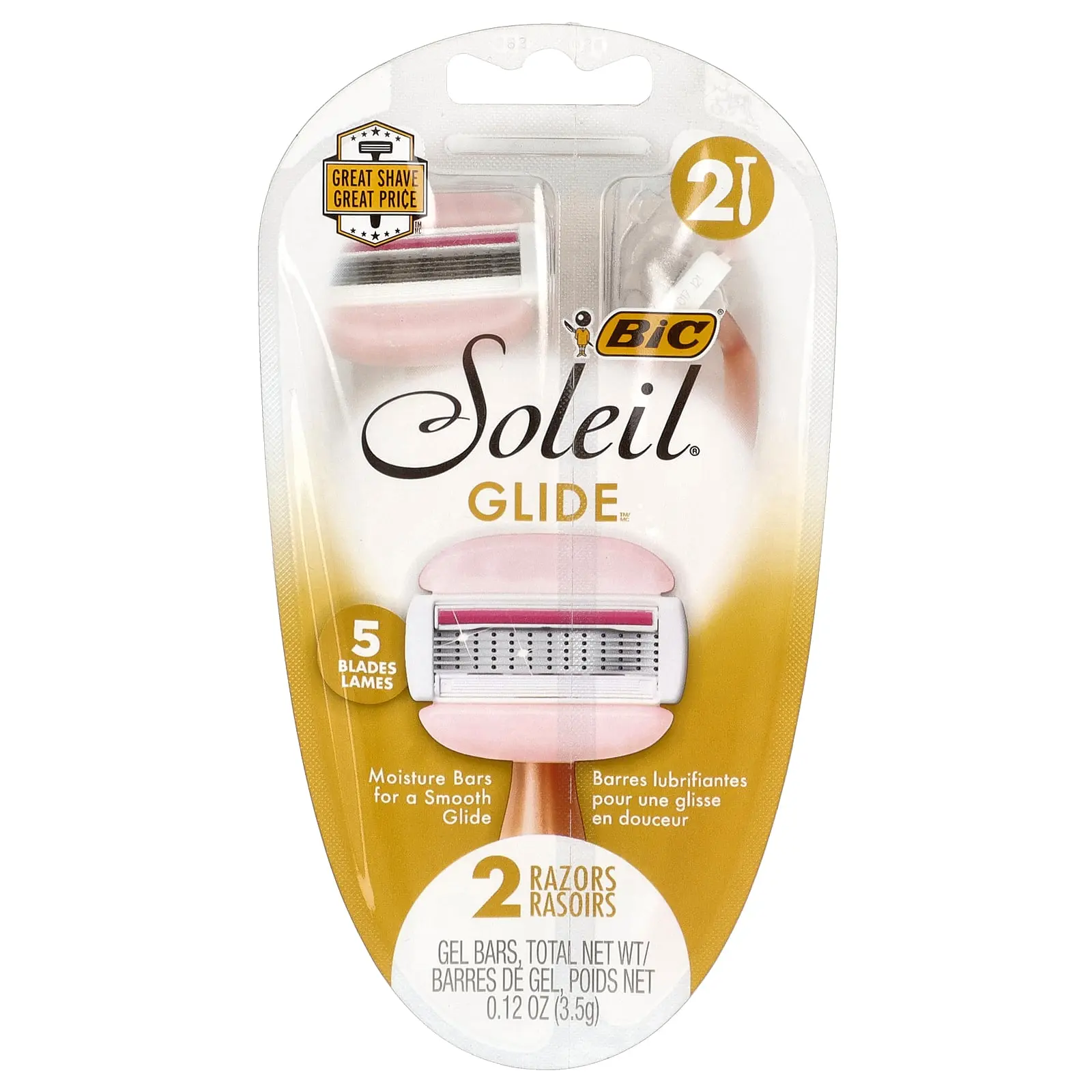 BIC Soleil® Glide, Disposable Razors, 2 Razors BIC Soleil® Glide, Disposable Razors, 2 Razors