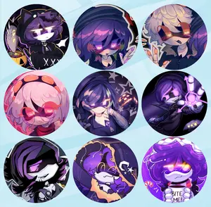 N & UZI Murderd Drones Pin Button, Murderd Drones Buttons, Bag Accessories Cute Pins – Kawaii Accessory for Bags, Jackets, Lanyards & Gifts, Cute Collectible Decor for Fans