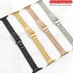 KAYKWONG'S Premium Stainless Steel Replacement Band for Apple Watch 41mm 44mm 46mm, Adjustable iWatch Metal Bracelet for Women, Compatible with Series 11/10/9/8/7/6/5/4/3/2/1 Se