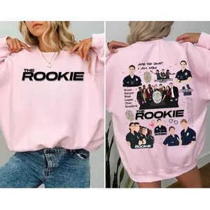 The Rookie TV Show 2-Sided Graphic T-Shirt, Chenford & Tim Bradford Fan Tee, Unisex Sweatshirt, Cozy Cotton Merch for Series Lovers
