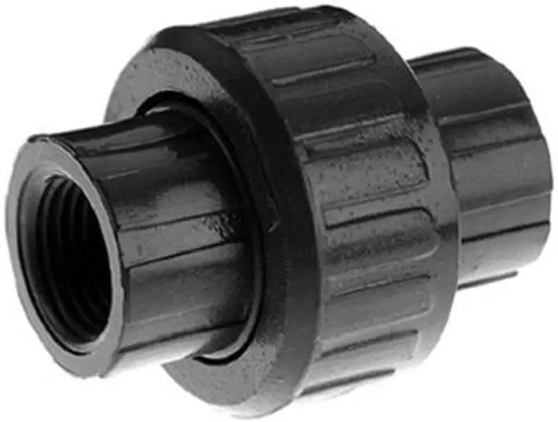 212 MAIN Gray PVC Threaded Water Pipe Connector - 0.75 in. & 4 in., Heavy-Duty, Rubber Seals, Schedule 80, Sealed Joint, 150 PSI, ANSI B2.1 Sailing Water Sports Accessory, Threading
